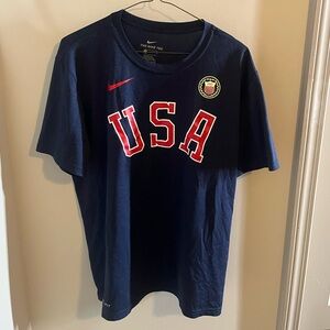 Men’s Large Nike Team USA Olympic Dri-Fit T-Shirt Like New